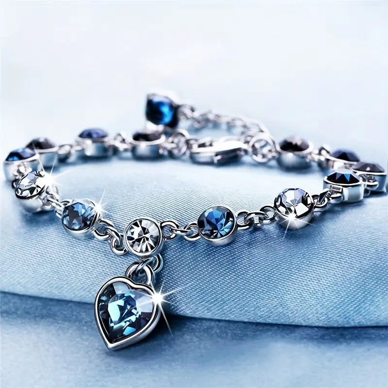Bracciale Ocean Heart Glow | Oro bianco